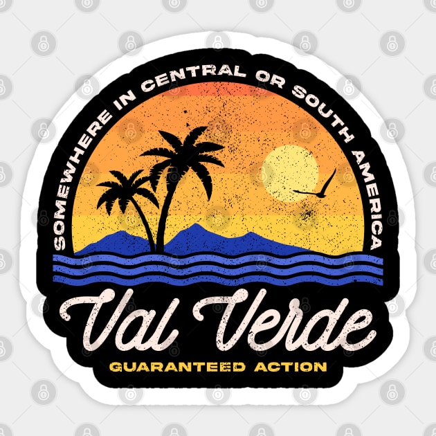 Visit Val Verde - 80s Movies Sticker by Sachpica